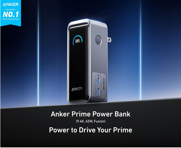 Pin Dự Phòng Anker Prime Fusion 9600mAh 65w (Built-In USB-C) A1339