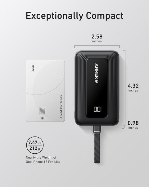 Pin Dự Phòng Anker Zolo 30W 10000 (Built-In USB-C) - A1688