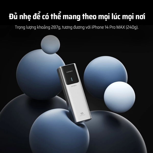 Pin dự phòng Cuktech No.10 Power Bank 10.000mAh 150W - PB100P