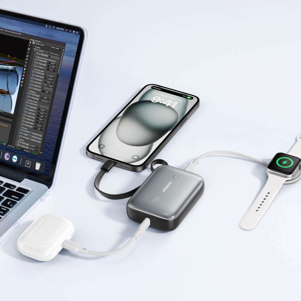 Sạc Dự Phòng INNOSTYLE Powermini II Led Với USB-C Cable Output 10000MAH IP22G2