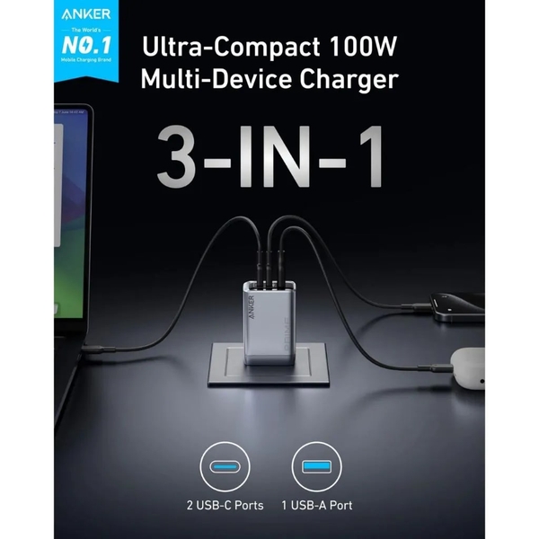 SẠC NHANH 3 CỔNG ANKER PRIME 100W - A2688
