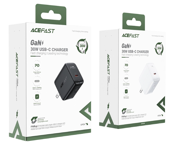 Sạc ACEFAST GaN PD3.0 30W 1 cổng USB-C - A23
