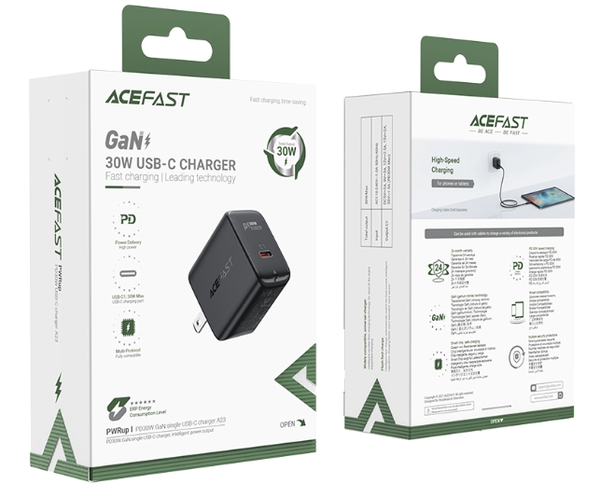 Sạc ACEFAST GaN PD3.0 30W 1 cổng USB-C - A23