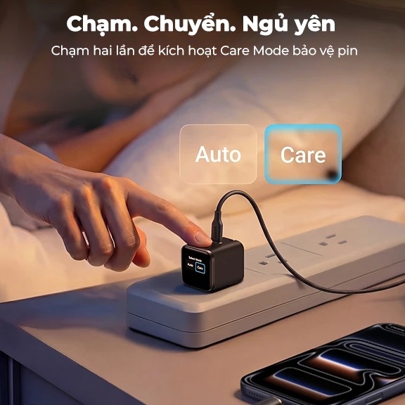 Sạc Nhanh Anker 45W Smart GaN (Màn hình hiển thị) - A121D