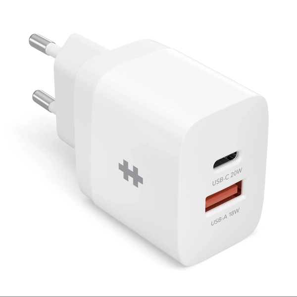 SẠC NHANH IPHONE 14 I 13 I 12 HYPERJUICE 2 CỔNG 20W CHARGER SMALL SIZE HJ205EU