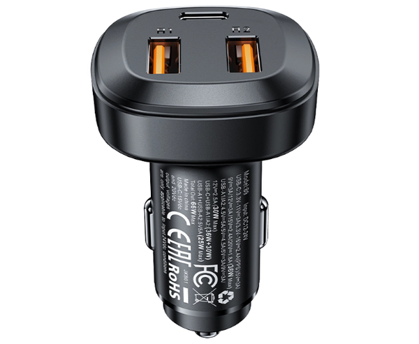 Sạc ô tô ACEFAST 66W 3 cổng - B9