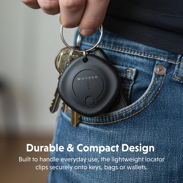 Thiết Bị Định Vị Thông Minh HYPERSHIELD Universal Locator Tương Thích Apple Find My & Android - HS5800