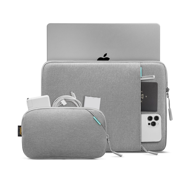 TÚI CHỐNG SỐC TOMTOC (USA) 360 PROTECTIVE KÈM TÚI PHỤ KIỆN CHO MACBOOK AIR/PRO 13 A13-C12