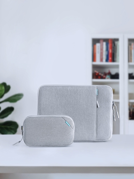Túi chống sốc Tomtoc 360 Protective kèm túi phụ kiện cho Macbook 14 inch A13-D2