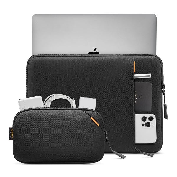 TÚI CHỐNG SỐC TOMTOC (USA) 360 PROTECTIVE KÈM TÚI PHỤ KIỆN CHO MACBOOK AIR/PRO 13 A13-C12