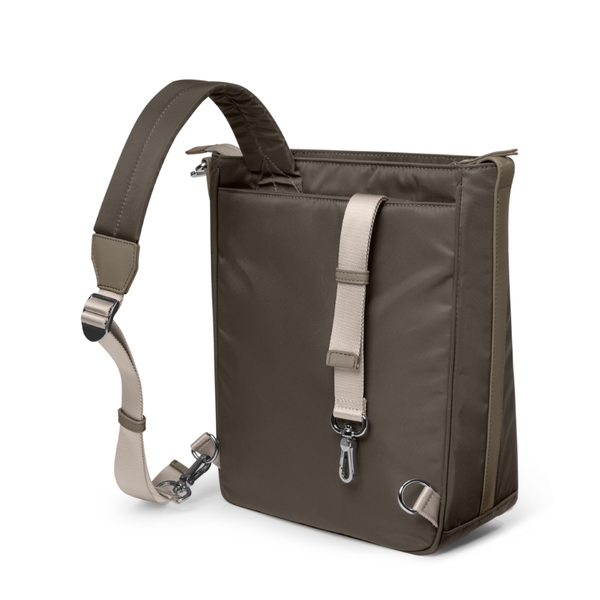 TÚI ĐEO KIÊM BALO TOMTOC (USA) SLASH SLING BAG TAUPE 11 INCH H63A1K1