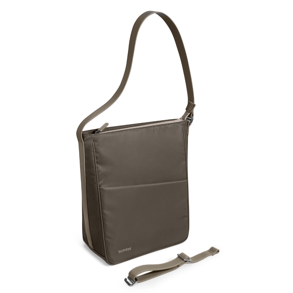 TÚI ĐEO KIÊM BALO TOMTOC (USA) SLASH SLING BAG TAUPE 11 INCH H63A1K1