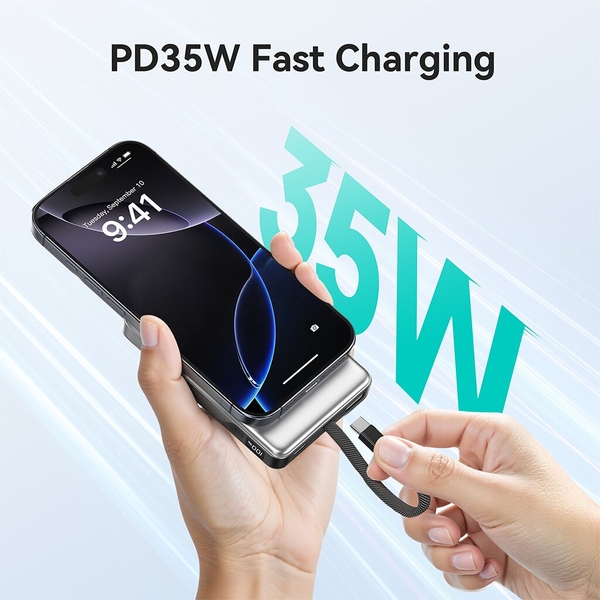 Pin dự phòng kèm cáp MAZER 35W 10.000 mAh PowerCharge LINK (Chứng nhận CCC)