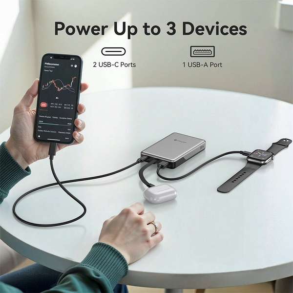 Pin dự phòng kèm cáp MAZER 35W 10.000 mAh PowerCharge LINK (Chứng nhận CCC)