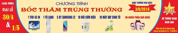 CHƯƠNG TRÌNH BỐC THĂM TRÚNG THƯỞNG