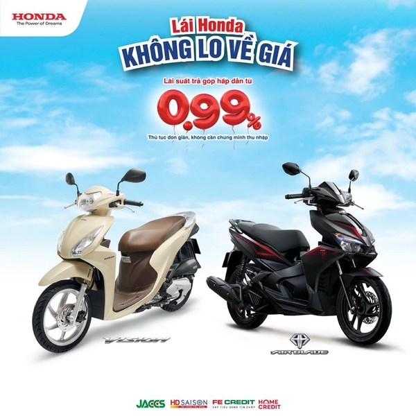 Lái xe Honda tay ga - Đừng có lo về giá!!