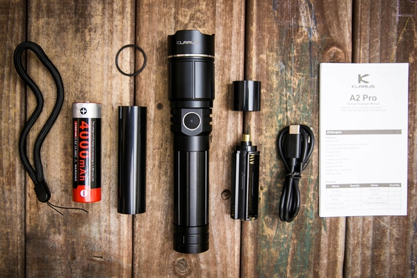 Review sử dụng thực tế đèn pin zoom Klarus A2 Pro