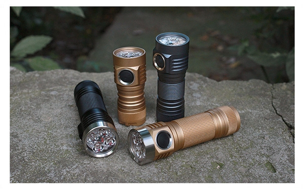 REVIEW EMISAR D4V2 cây đèn pin nhỏ gọn độ sáng khủng với LED nền 7 sắc cầu vồng