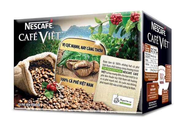 Cà phê Nescafe Việt, cà phê đen đá (15 gói*16g/240g) Siêu thị Đức Thành