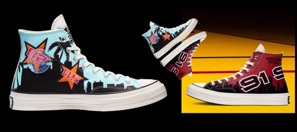 Converse Chinatown Market Lakers Championship & Bulls Championship  Jacket