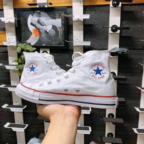 Converse classic cao cổ vải trắng CCVT005