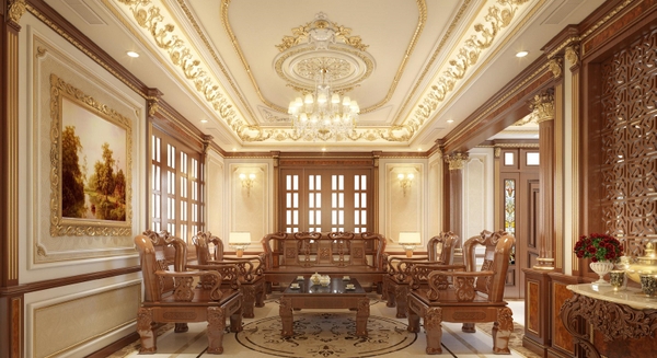 Xu hướng sử dụng đồ nội thất dát vàng trong không gian sống hiện nay