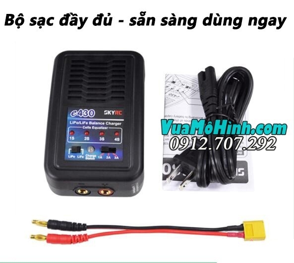 bộ sạc pin nhanh cho LiPo LiFe 2s 4s, sạc nhanh flycam drone xe oto cano tàu thuyền điều khiển từ xa