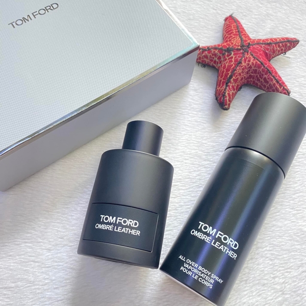 Set Nước Hoa Unisex Tom Ford Ombre Leather EDP (100ml + Body Spray 150ml)