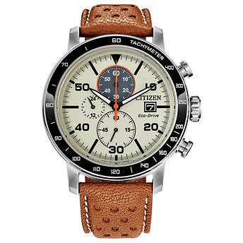 Đồng hồ Chronograph nam Citizen Eco-Drive Brycen Leather Strap. CA0641-32X.  (mua hộ bạn nhé )) | donghothanhdanh1