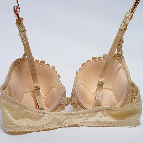 【Alma】Samuel Áo ngực Đài Loan Cài Trước Mút Mỏng Nguyên Ngực ( Xanh Đen )