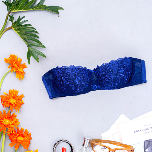 【BELLA】Samuel Áo ngực không dây cài trước chống tuột cao cấp ( Xanh Đen )