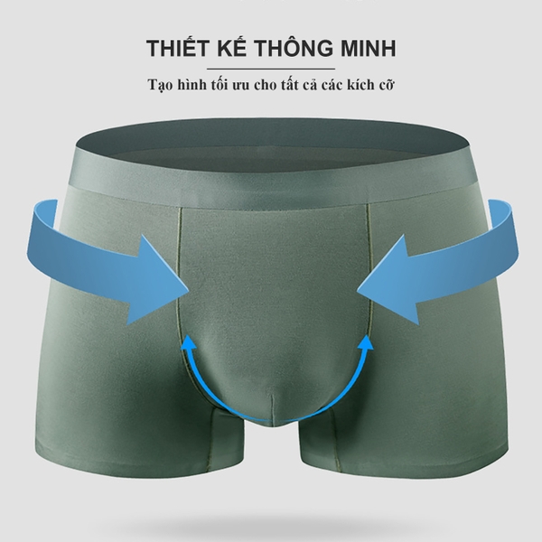 Quần Lót Nam Tencel Màu Xanh Lá