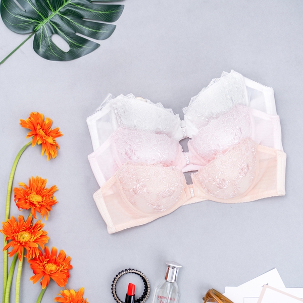 【BELLA】Samuel Áo ngực không dây cài trước chống tuột cao cấp ( Trắng )