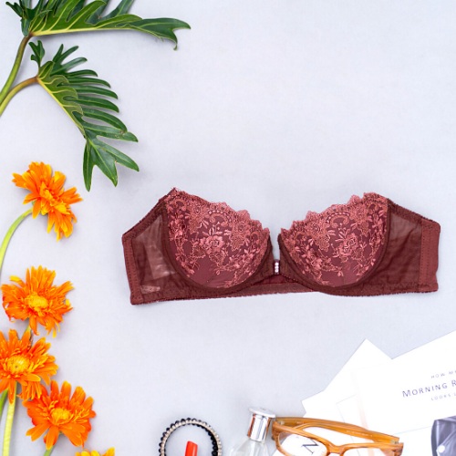 【BELLA】Samuel Áo ngực không dây cài trước chống tuột cao cấp ( Nâu )