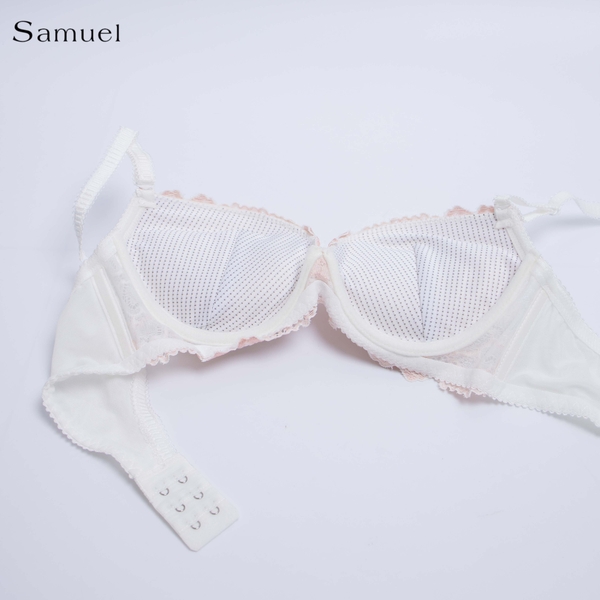 【 Kyla】 Áo ngực Đài Loan Samuel Mút NanoBon Nguyên Ngực Mút Dày Siêu Nâng ( Màu Trắng )