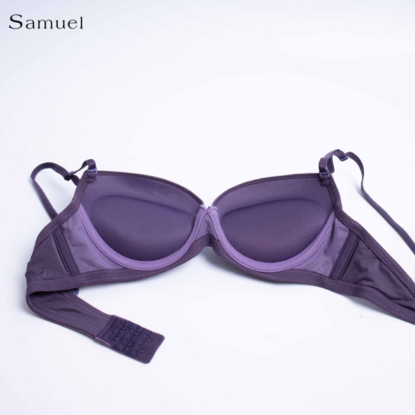 【 Iris 】Samuel Áo ngực T-shirt Đài Loan Cúp Trơn Mút Dày ( Màu Tím )