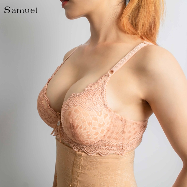 【Kiva】Samuel Áo ngực Đài Loan Mút Vừa Nguyên Ngực 2 móc cài ( Da Đậm )