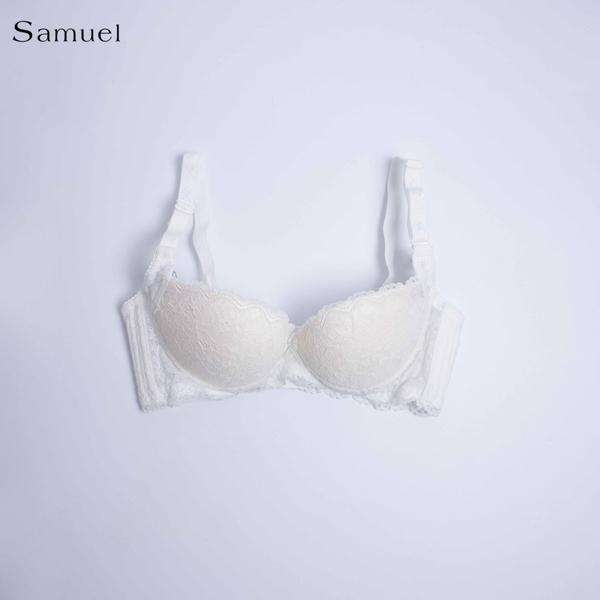 【 Opal】Samuel Áo Ngực Ren Siêu Nâng Đài Loan Mút Lót Vải Nanobon Viền Ren 3 móc cài ( Màu Trắng  )