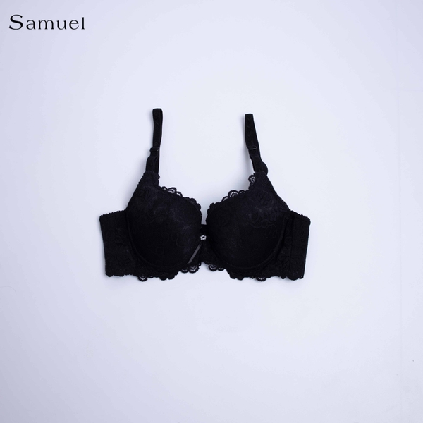 【Jade】Samuel Áo ngực Đài Loan Mút Nanobon Ép Mỏng Ren ( Đen)