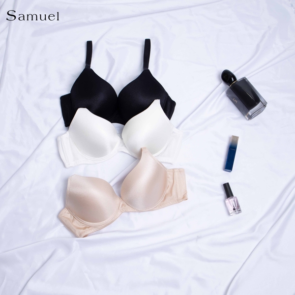 Áo Ngực Satin Trơn Bảng Lưng Nhỏ Mút vừa Đài Loan 9058