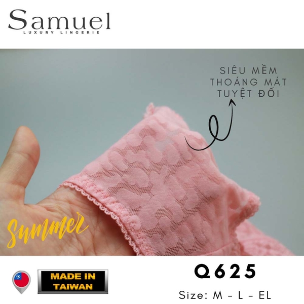 【SUKA】Samuel Quần lót nữ Đài Loan Ren thêu cao cấp [ Màu Da ]