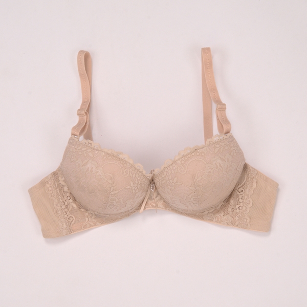 【 TARA】Samuel Áo Ngực Ren Siêu Nâng Đài Loan Mút Lót Vải Nanobon Viền Ren Cánh Buồm Lưng ( Màu Da )