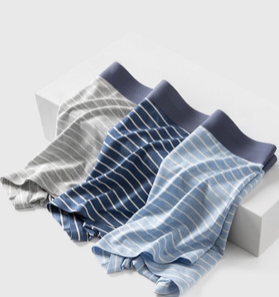 Quần Lót Đùi Nam Đài Loan Cao cấp Tencel Sọc Ngang