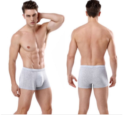 Quần Lót Đùi Nam Cotton Màu Xám Trắng