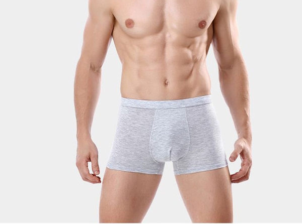 Quần Lót Đùi Nam Cotton Màu Xám Trắng
