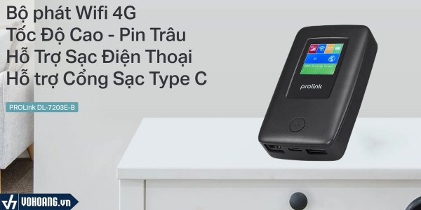 Bộ phát wifi 4g chơi game PROLink DL-7203E-B