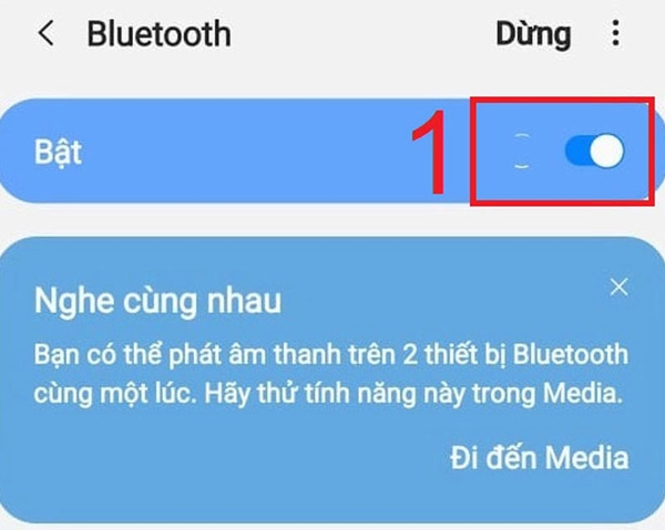 Bật Bluetooth