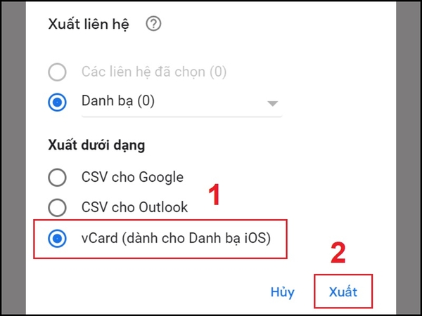 Cách lấy lại danh bạ iPhone bằng đồng bộ gmail