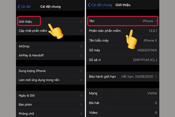 Đổi tên thiết bị