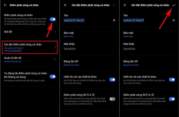Tại đây, bạn có thể đặt tên thiết bị và mật khẩu Wi-Fi theo ý muốn của mình